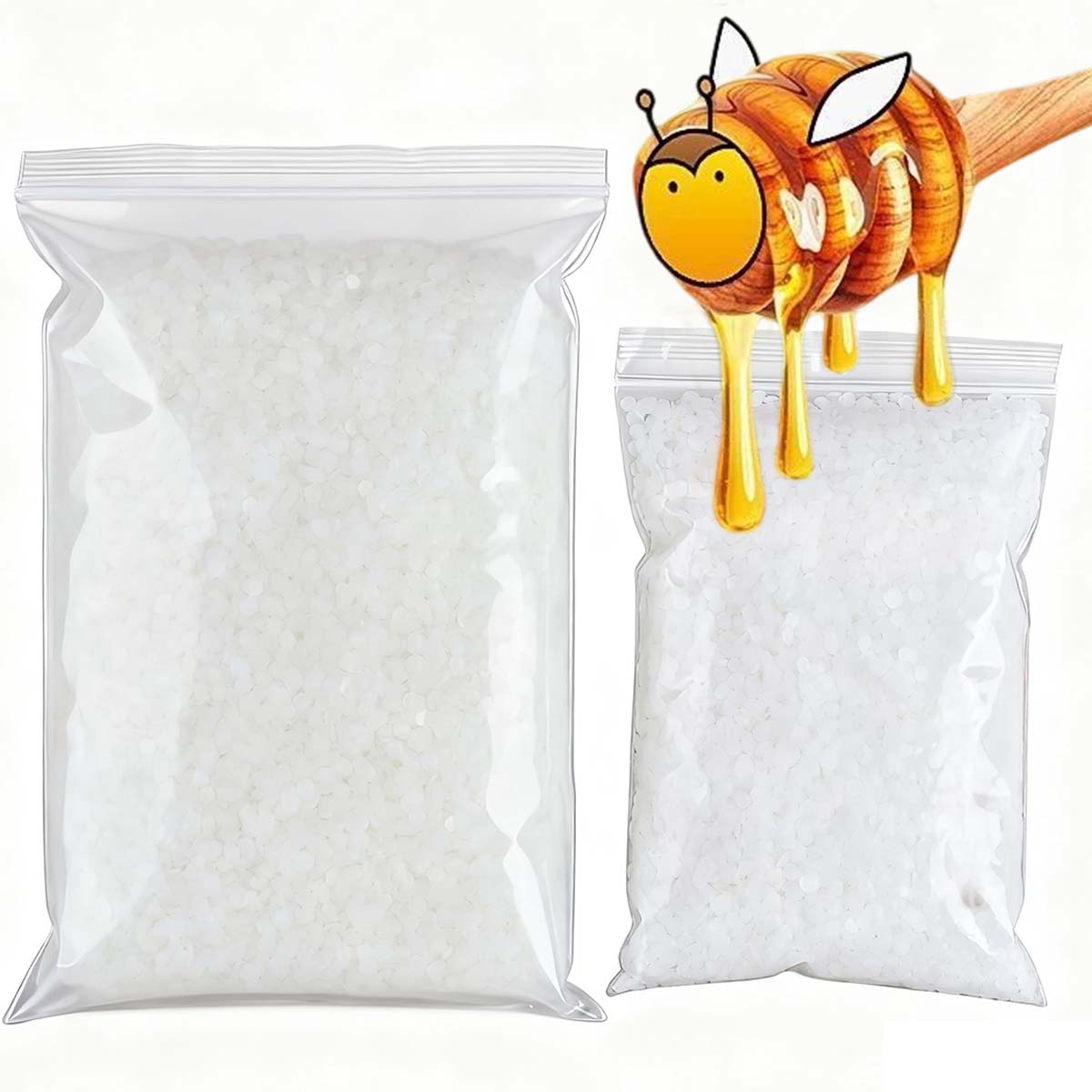 Candle Supplies In Bulk - 200g-1000g White Beeswax Pure Natural Granular