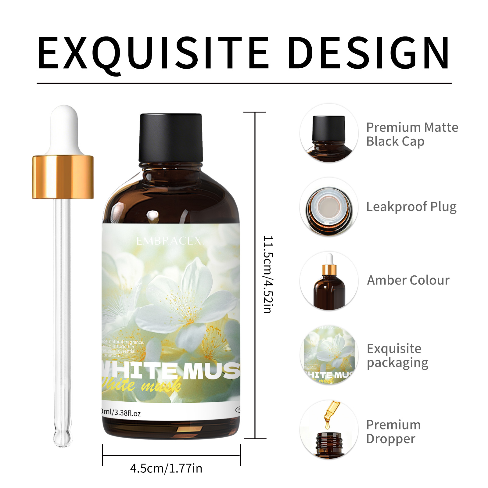 100ml White Musk Natural Plant - Candle Supplies Essential Oils ulasan dan harga