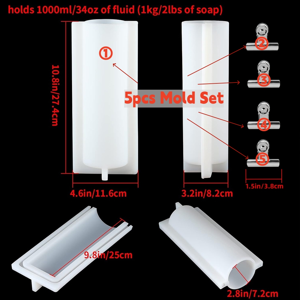 Big Cylinder Tube Soap Mold wi - Candle Supplies In Bulk ulasan dan harga