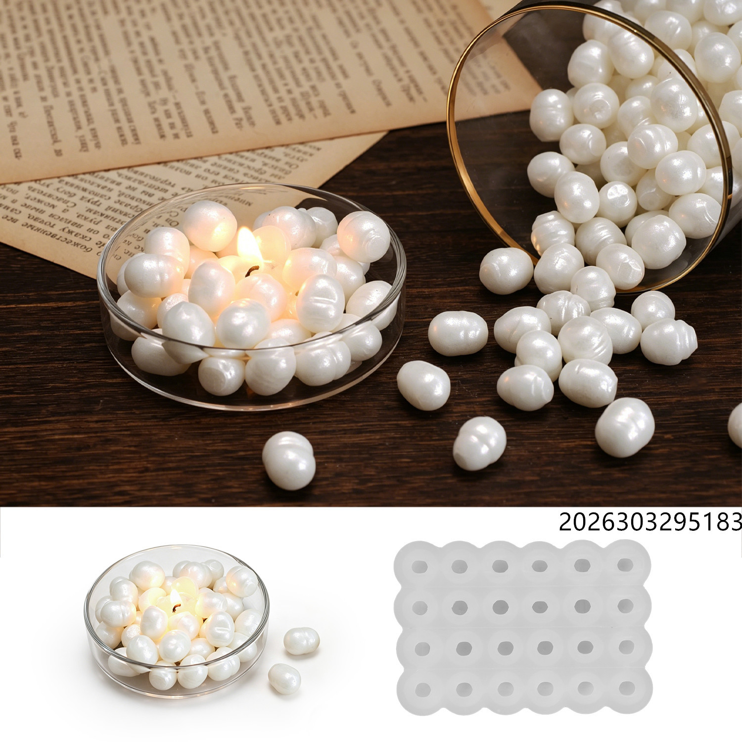 Healing Ocean Pearl Mirror Wax - Candle Souvenir ulasan dan harga