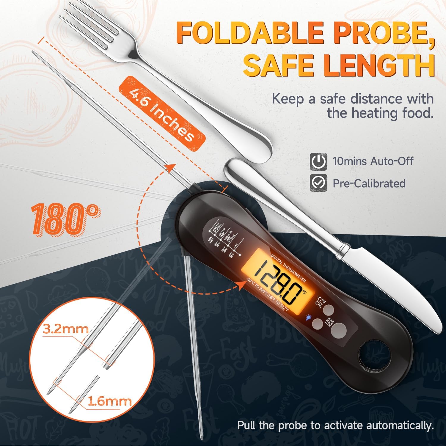 Digital Instant Read Meat Ther - Digital Thermometer Probe ulasan dan harga