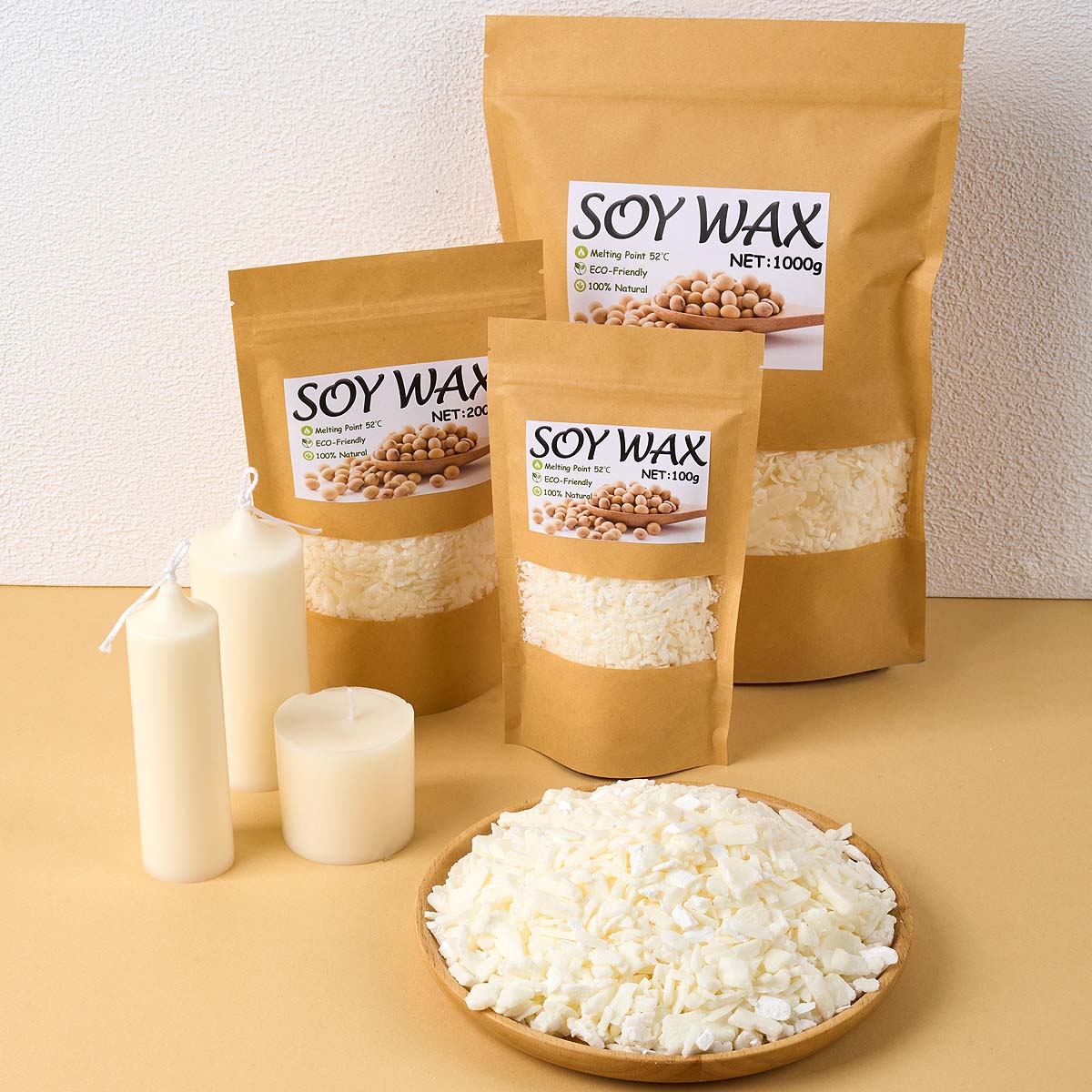 1 Pounds Pure White Soy Wax Fo - Candle Supplies In Bulk ulasan dan harga