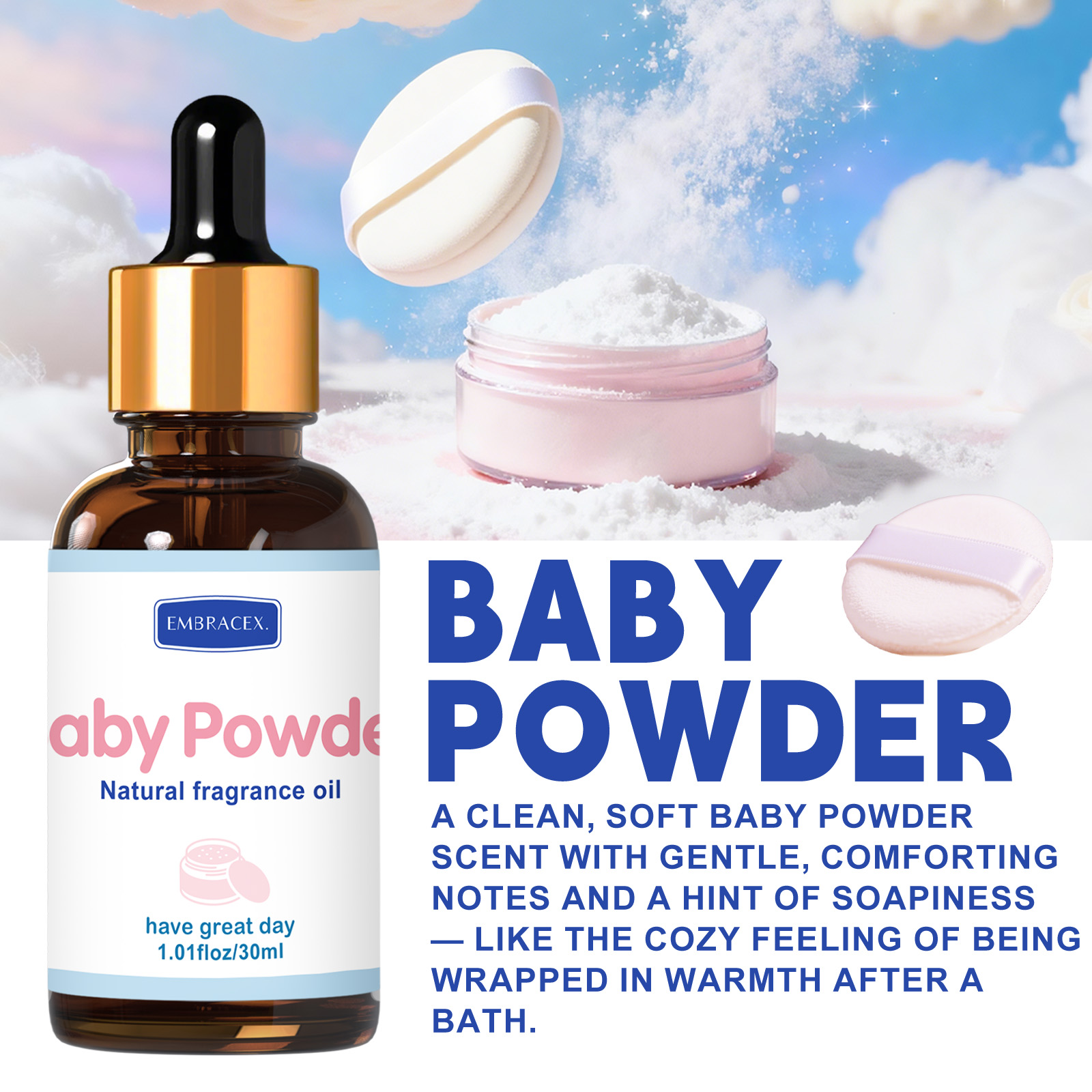 30ml Baby Powder Essential Oil - Candle Supplies Essential Oils ulasan dan harga