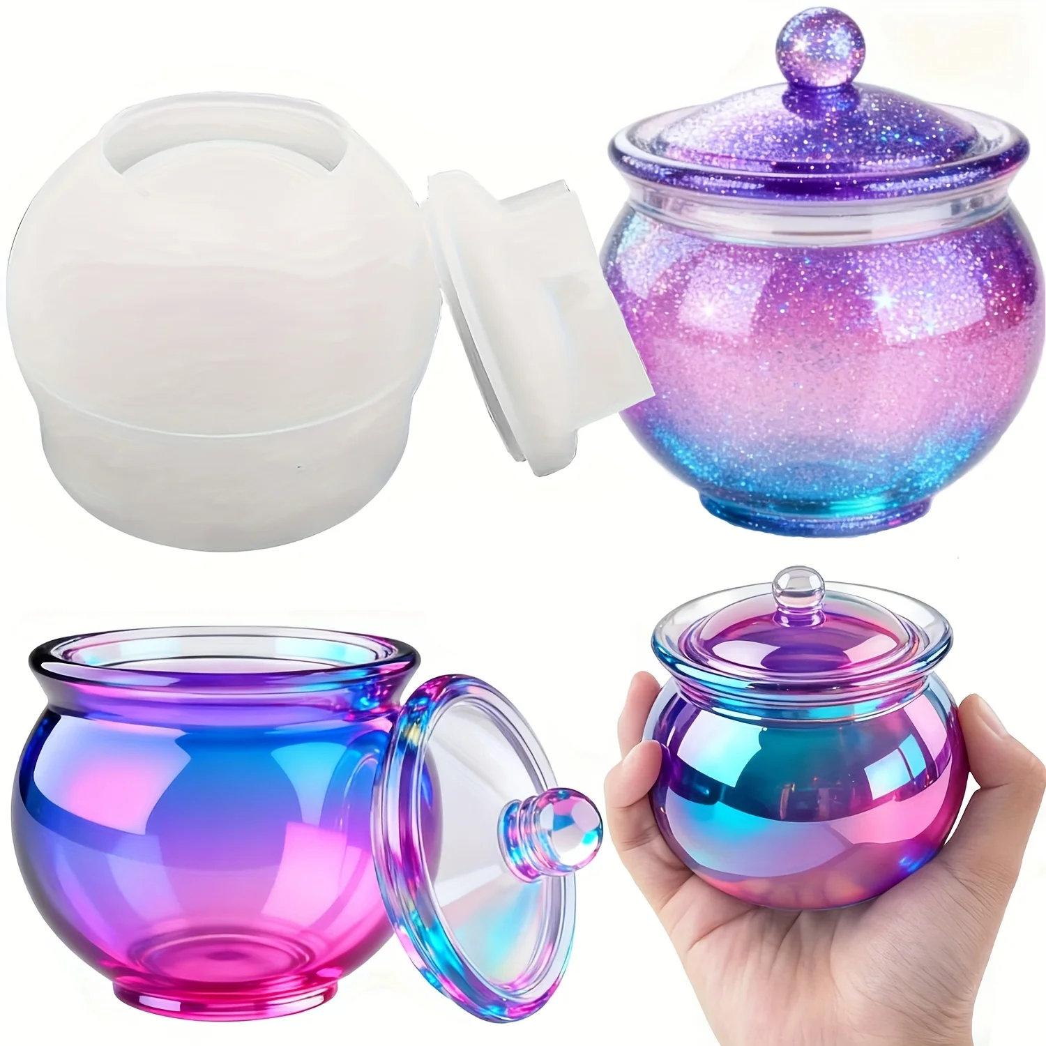 1 set of round resin can molds - Candle Souvenir ulasan dan harga