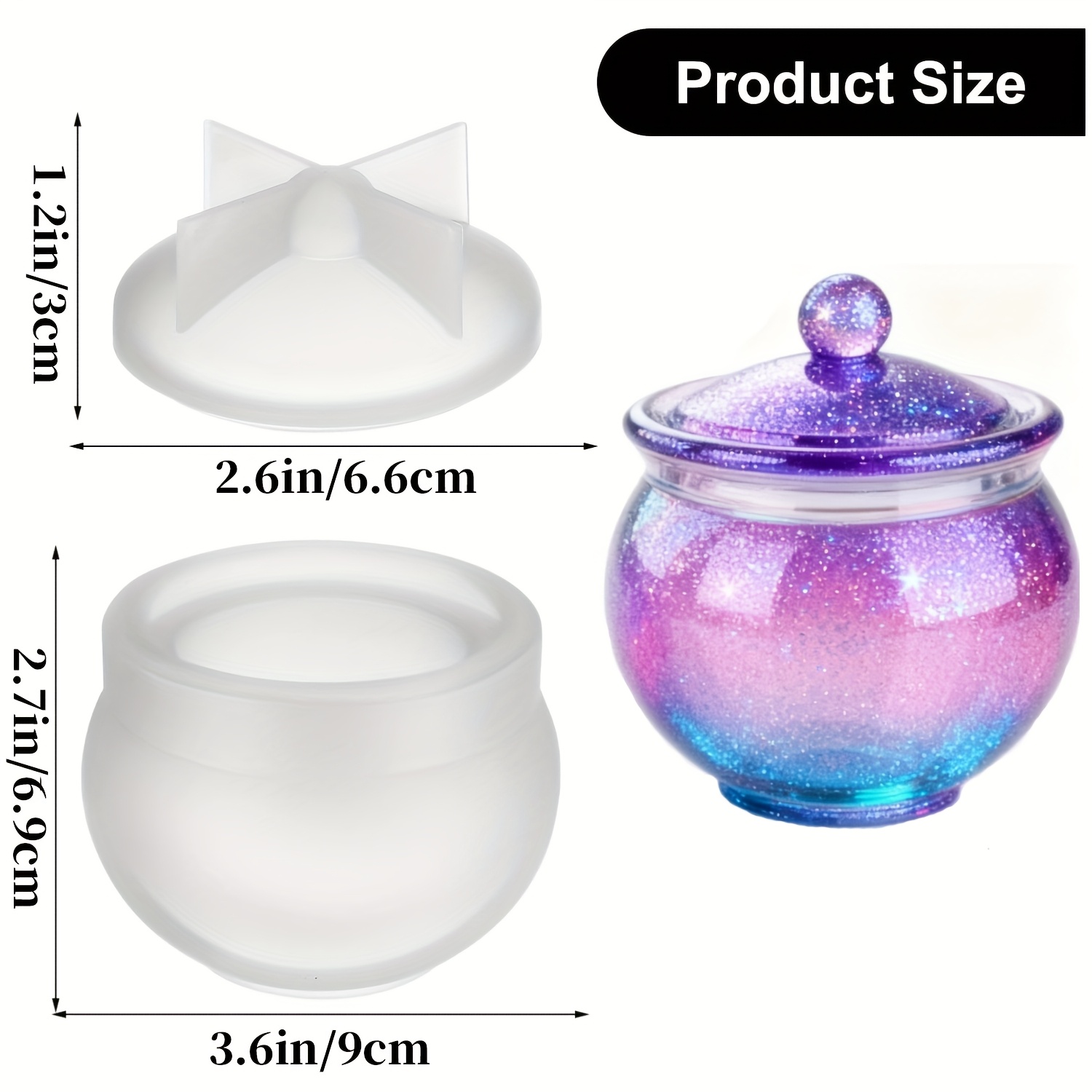 1 set of round resin can molds - Candle Souvenir ulasan dan harga